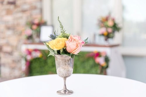 Colorful and garden inspired styled shoot with a specialty bar by Paisley and Jade 