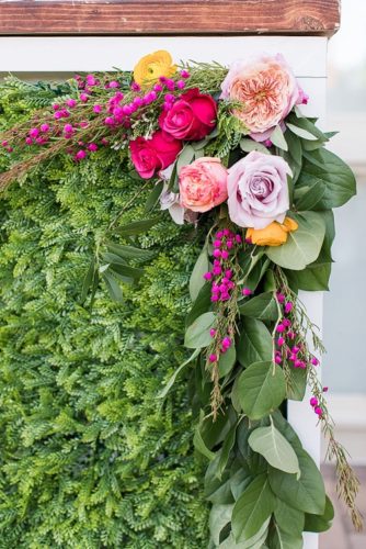 Colorful and garden inspired styled shoot with a specialty bar by Paisley and Jade 