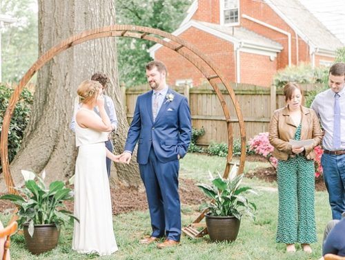 Sweet and charming backyard wedding with specialty and vintage rentals by Paisley & Jade 