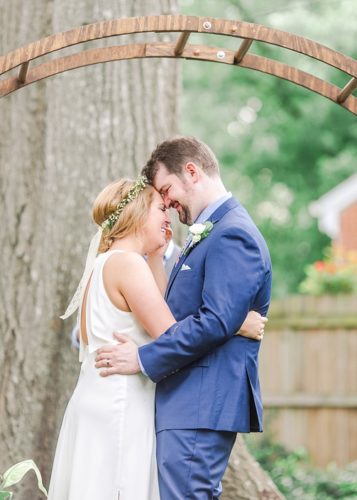 Sweet and charming backyard wedding with specialty and vintage rentals by Paisley & Jade 