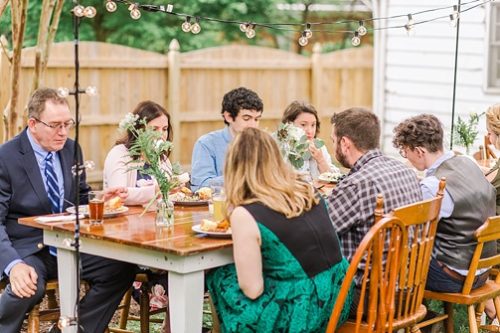 Sweet and charming backyard wedding with specialty and vintage rentals by Paisley & Jade 