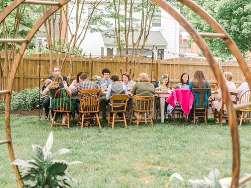 Sweet and charming backyard wedding with specialty and vintage rentals by Paisley & Jade 