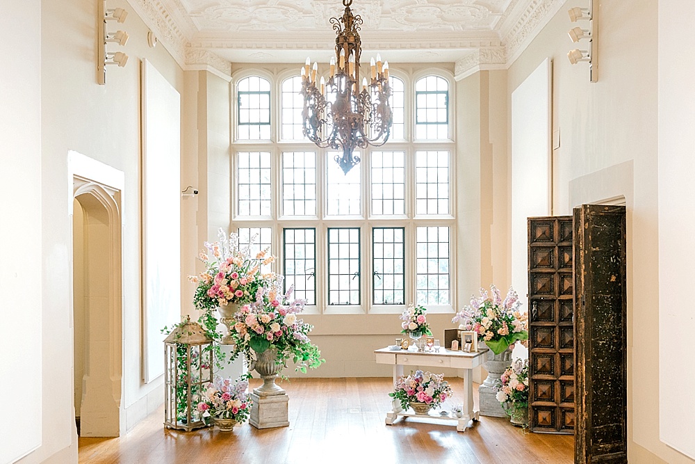 Romantic pastel wedding at The Branch Museum in Richmond with vintage and specialty rentals provided by Paisley & Jade