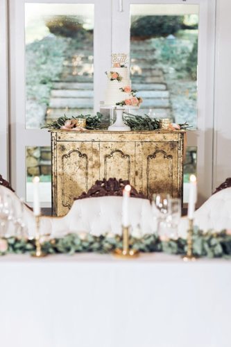 Elegant Virginia estate wedding with vintage and specialty rentals by Paisley & Jade 