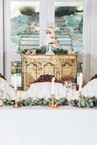 Elegant Virginia estate wedding with vintage and specialty rentals by Paisley & Jade 