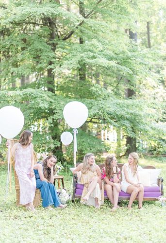 Bright and beautiful senior portrait styled shoot with specialty furniture by Paisley & Jade