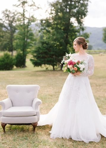Romantic and chic vineyard wedding inspiration at Veritas Winery with specialty and vintage rentals by Paisley & Jade 