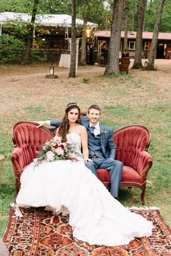 Beautiful boho farm wedding and reception with specialty and vintage rentals by Paisley & Jade 