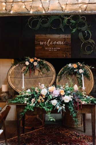Beautiful boho farm wedding and reception with specialty and vintage rentals by Paisley & Jade 