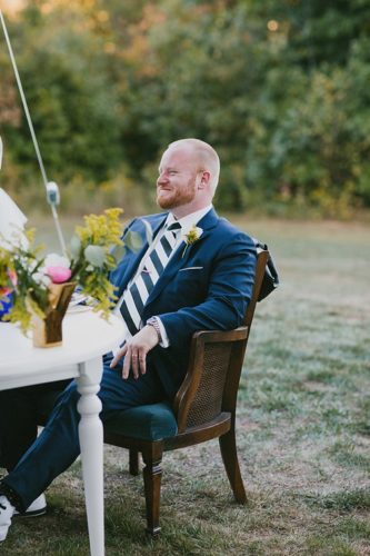 Simple and modern outdoor wedding with specialty and vintage rentals by Paisley & Jade 