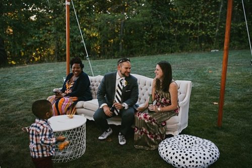 Simple and modern outdoor wedding with specialty and vintage rentals by Paisley & Jade 