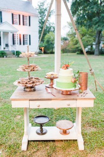 Charming and colorful wedding at Tuckahoe Plantation with specialty and vintage rentals by Paisley and Jade 