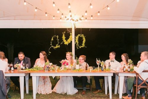 Charming and colorful wedding at Tuckahoe Plantation with specialty and vintage rentals by Paisley and Jade 