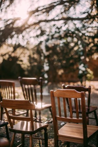 Stunning outdoor wedding ceremony in Richmond, Virginia with specialty and vintage rentals by Paisley and Jade 