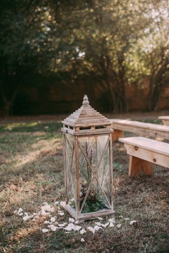 Stunning outdoor wedding ceremony in Richmond, Virginia with specialty and vintage rentals by Paisley and Jade 