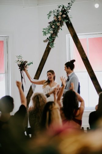 Modern and minimal wedding inspiration styled shoot in Richmond, Virginia with specialty and vintage rentals by Paisley & Jade 