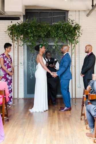 Chic and modern city wedding in RVA with specialty and vintage rentals by Paisley and Jade 