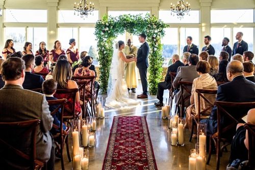 Elegant and moody winery wedding at Stone Tower in Virginia with specialty and vintage rentals by Paisley & Jade 