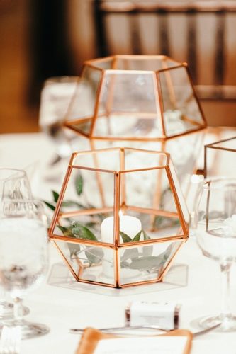 Modern and copper musuem wedding in Richmond with specialty and vintage rentals by Paisley & Jade