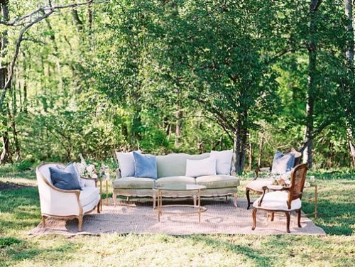 Pretty pastel reception inspiration at White Plains Farm with specialty and vintage rentals by Paisley and Jade 