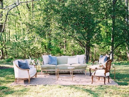 Pretty pastel reception inspiration at White Plains Farm with specialty and vintage rentals by Paisley and Jade 