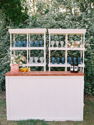 Pretty pastel reception inspiration at White Plains Farm with specialty and vintage rentals by Paisley and Jade 