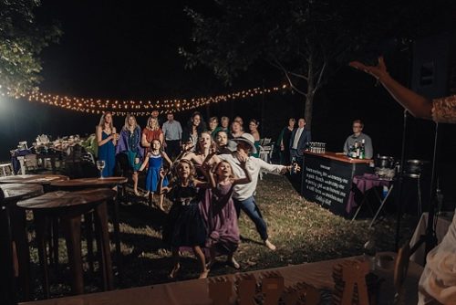 Paisley and Jade's Homestead Chalkboard bar with custom hand lettering shines in several styled and types of events and weddings 