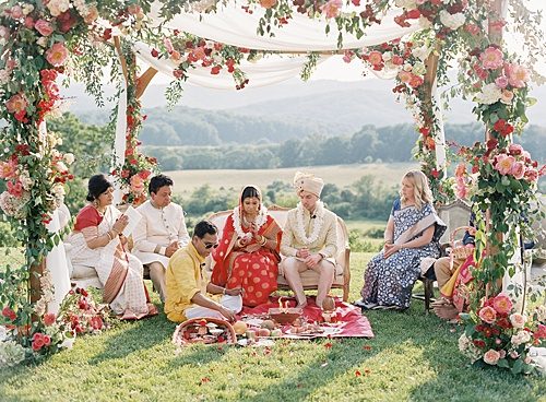 Colorful, Traditional Indian Wedding at Pippin Hill