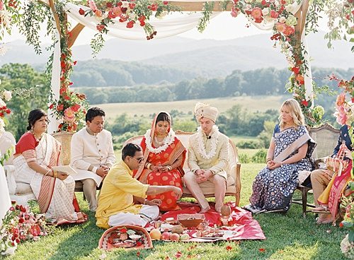 Colorful, Traditional Indian Wedding at Pippin Hill