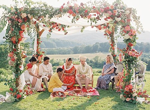 Colorful, Traditional Indian Wedding at Pippin Hill