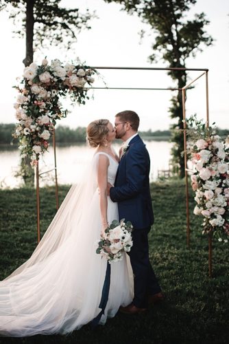 Copper & Hand Lettering - Ann & Joe Say "I Do" at Upper Shirley Vineyards!