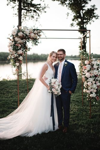 Copper & Hand Lettering - Ann & Joe Say "I Do" at Upper Shirley Vineyards!