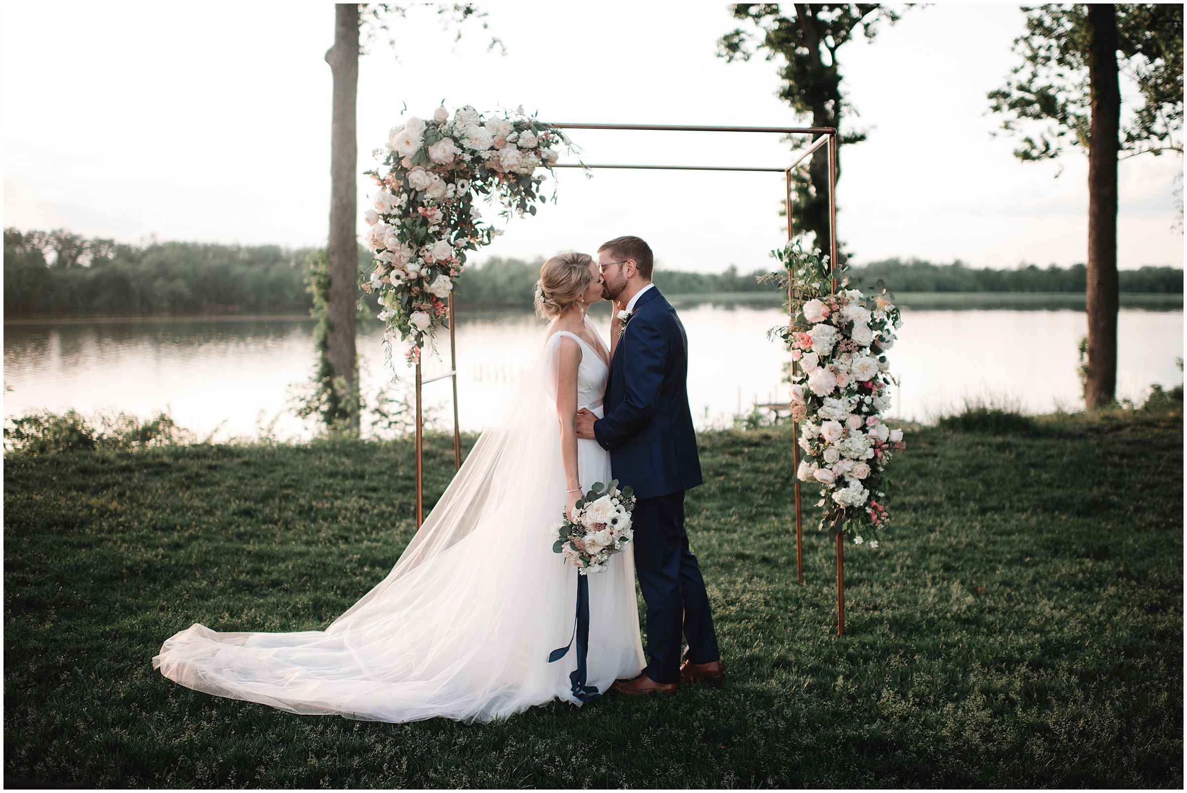 Copper & Hand Lettering - Ann & Joe Say "I Do" at Upper Shirley Vineyards!