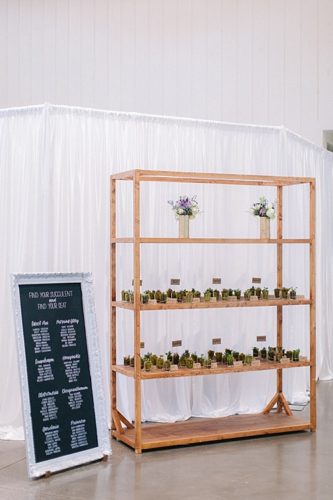 Creative Shelving for Guest Surprises - Jordan & Daniel's Hope Church Wedding!