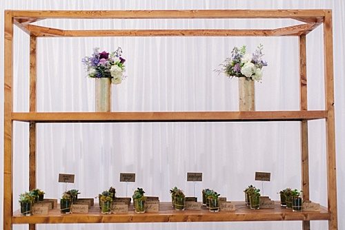 Creative Shelving for Guest Surprises - Jordan & Daniel's Hope Church Wedding!