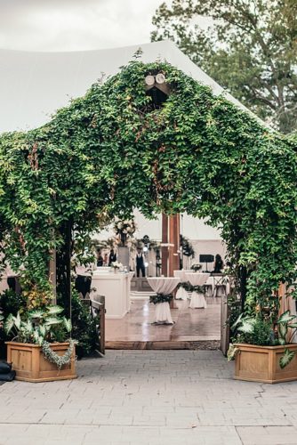 Neutral Lounge Love & Floral Bar Facade at this Clifton Inn Wedding