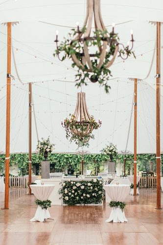 Neutral Lounge Love & Floral Bar Facade at this Clifton Inn Wedding