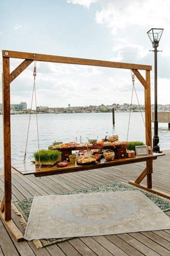 Colorful, Eclectic Affair on the Water