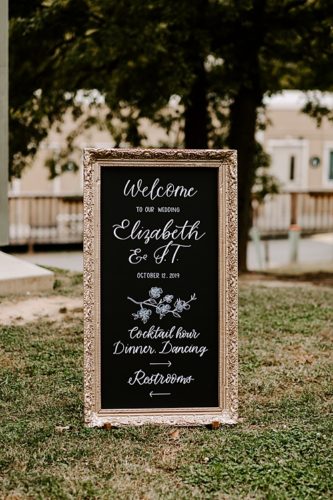 A Sabot at Stony Point Wedding filled with #pandjlettering!