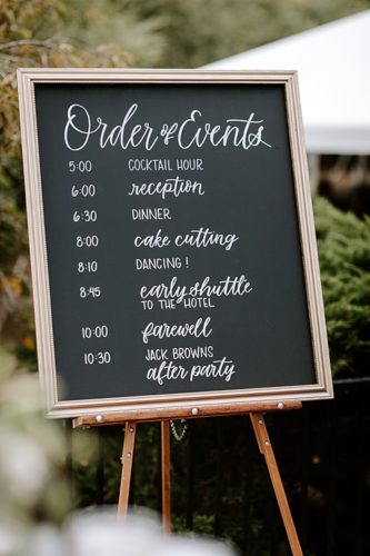 A Sabot at Stony Point Wedding filled with #pandjlettering!