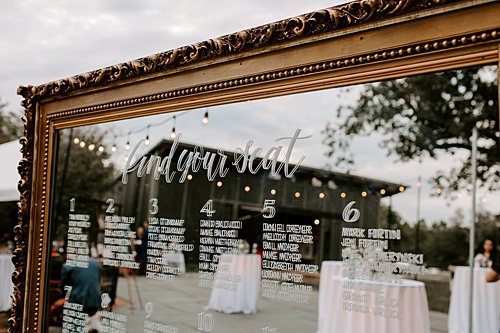 A Sabot at Stony Point Wedding filled with #pandjlettering!
