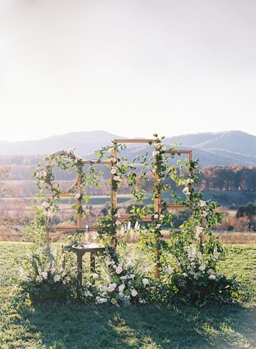 P&J's Freestanding Frame Background Set the Scene at this Picture-Perfect Pippin Hill Vineyard Wedding! 