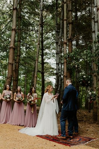 Madison & Ben's Intimate, Autumn Wedding in the Woods