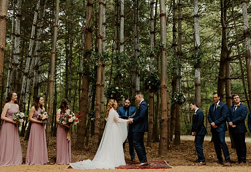 Madison & Ben's Intimate, Autumn Wedding in the Woods