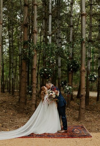 Madison & Ben's Intimate, Autumn Wedding in the Woods