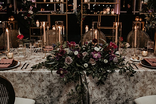 A Moody, Romantic Wedding at the Science Museum of Virginia With Glint Events