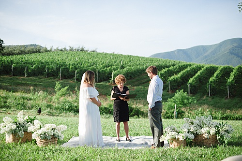 Intimate Pharsalia Outdoor Wedding