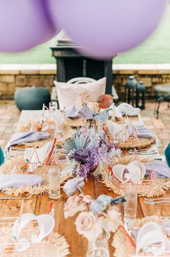 Colorful styled shoot