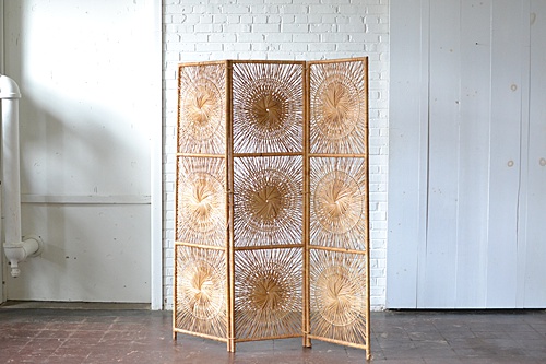 wicker room divider