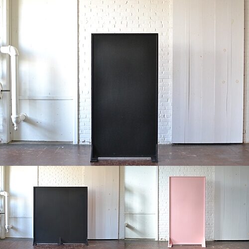 chalkboard panel: pink panel, 6' wide chalkboard panel